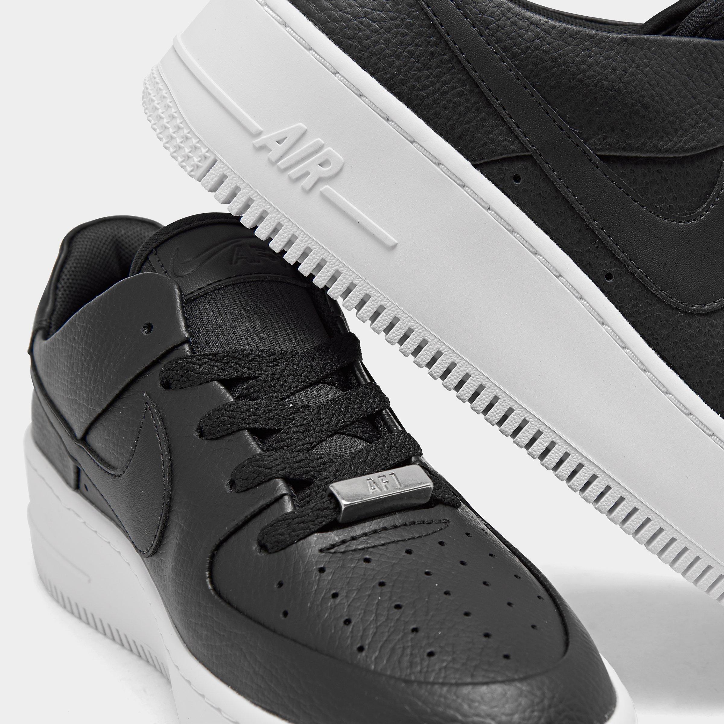 nike air force 1 sage black and white