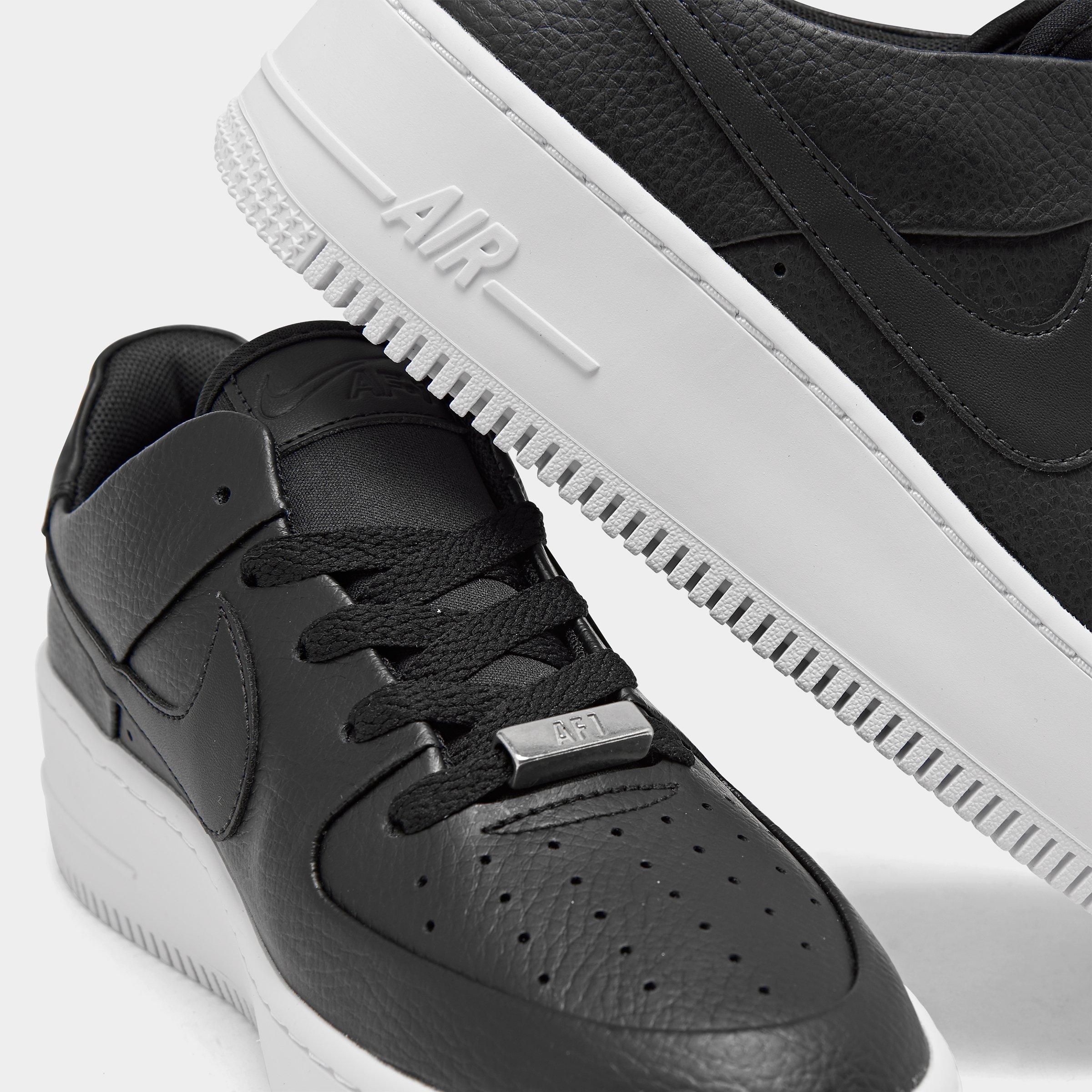 nike air force 1 sage low trainers in black