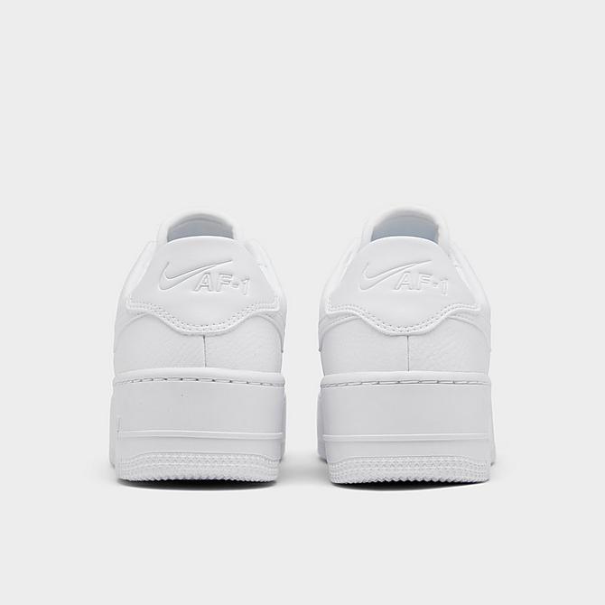Left view of Women's Nike Air Force 1 Sage XX Low Casual Shoes in White/White/White Click to zoom