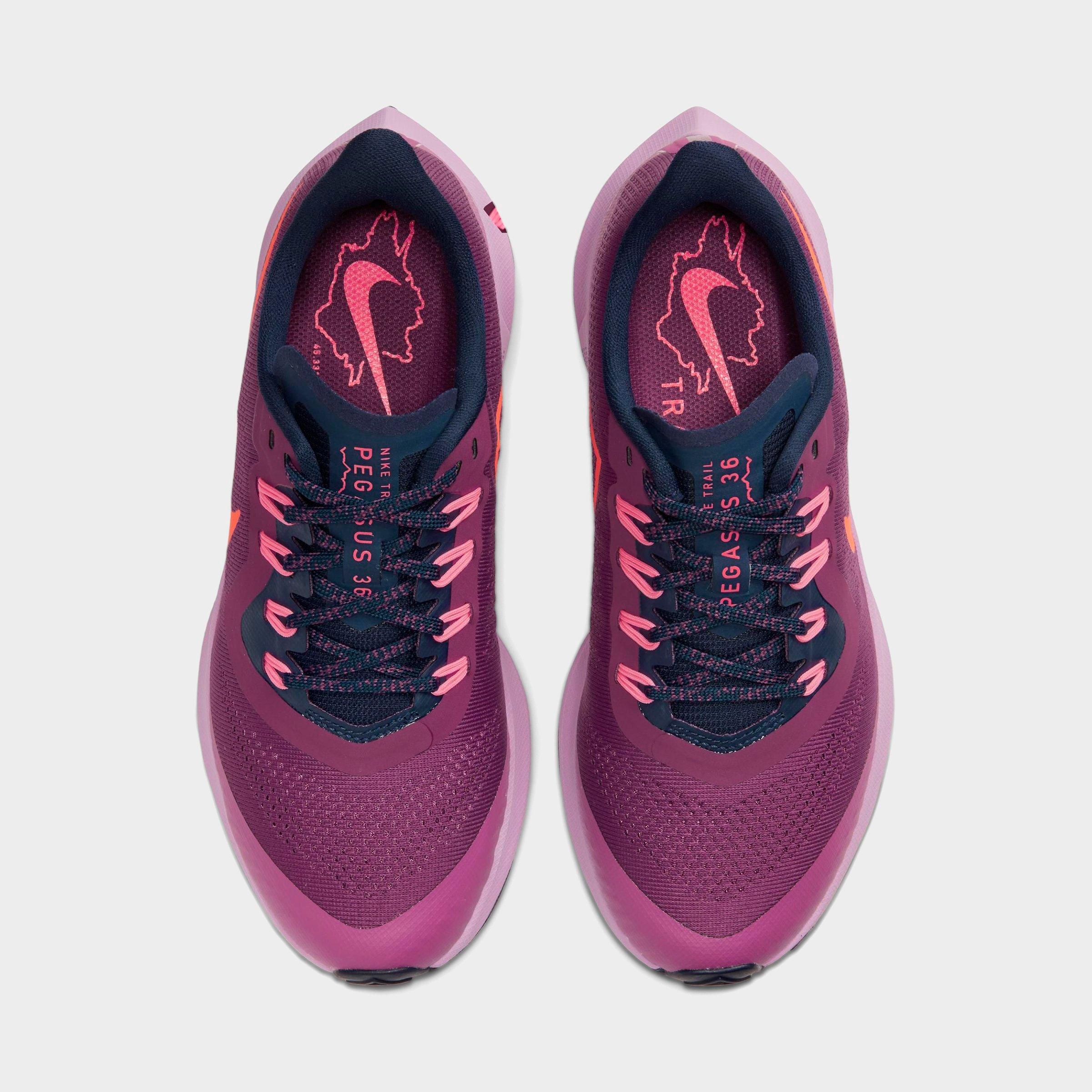 running pegasus 36 trail trainers in pink