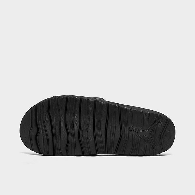 Bottom view of Jordan Break Slide Sandals in Black/White Click to zoom