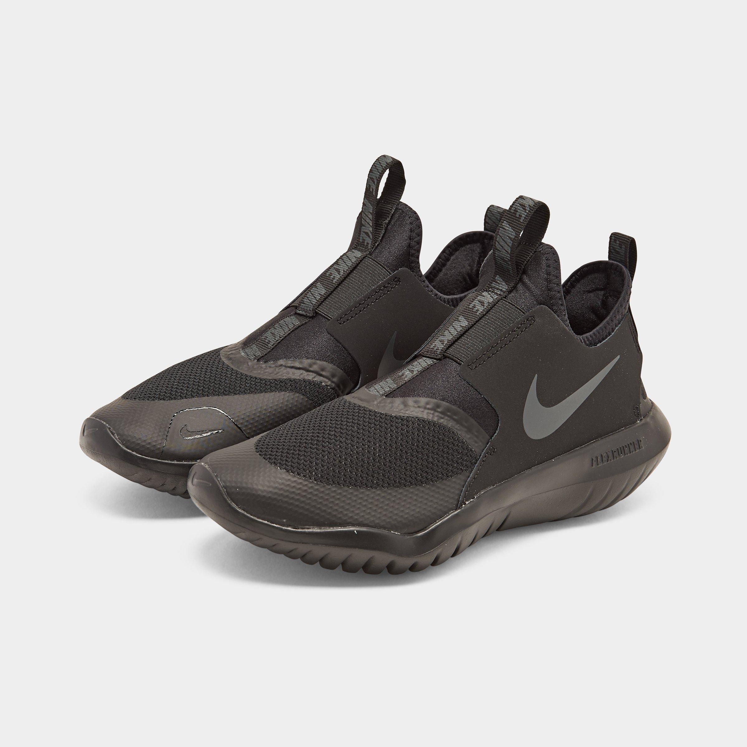 nike flex runner youth black