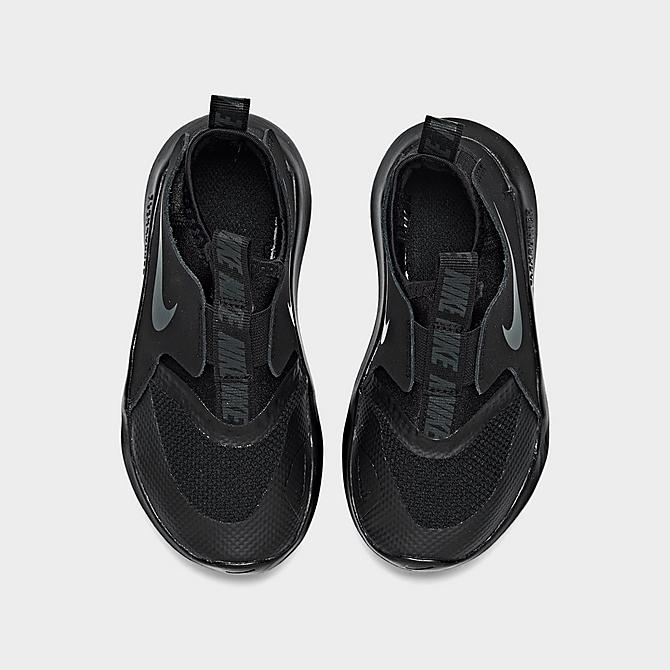 Back view of Kids' Toddler Nike Flex Runner Running Shoes in Black/Anthracite Click to zoom