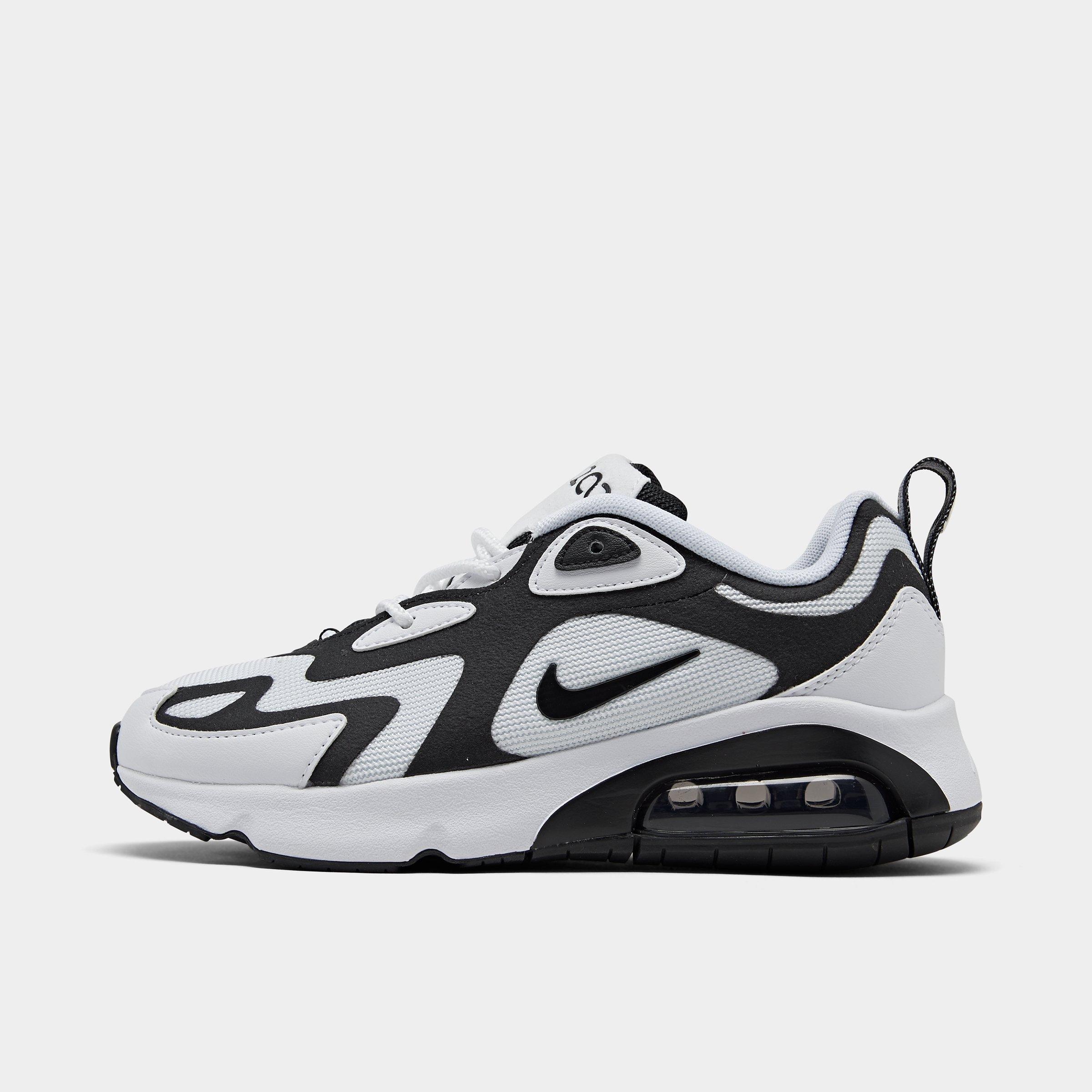 nike air max 200 black and white womens