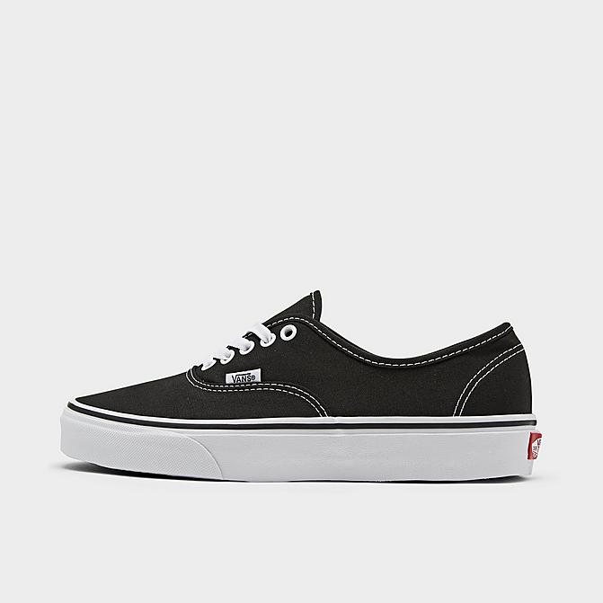 Right view of Vans Authentic Casual Shoes in Black Click to zoom
