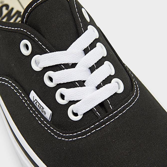 Front view of Vans Authentic Casual Shoes in Black Click to zoom