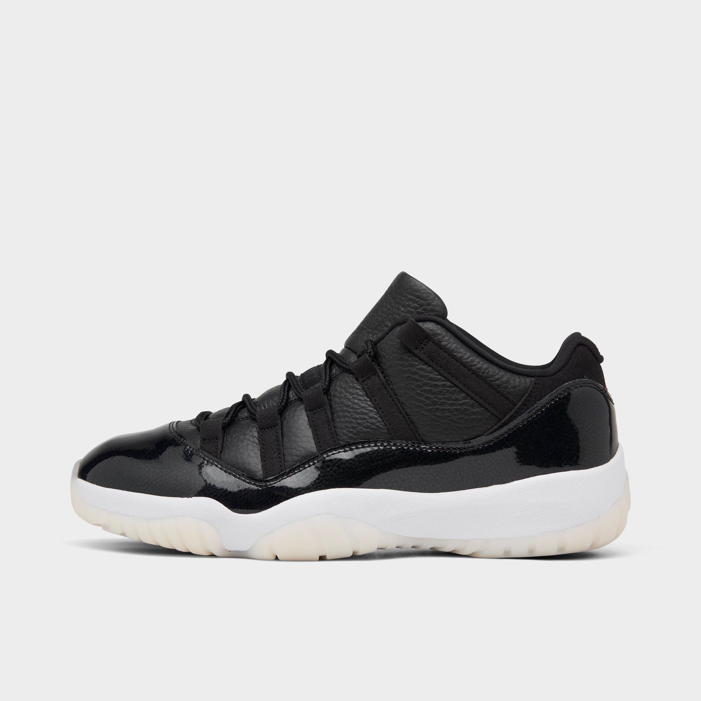 finish line all black jordans