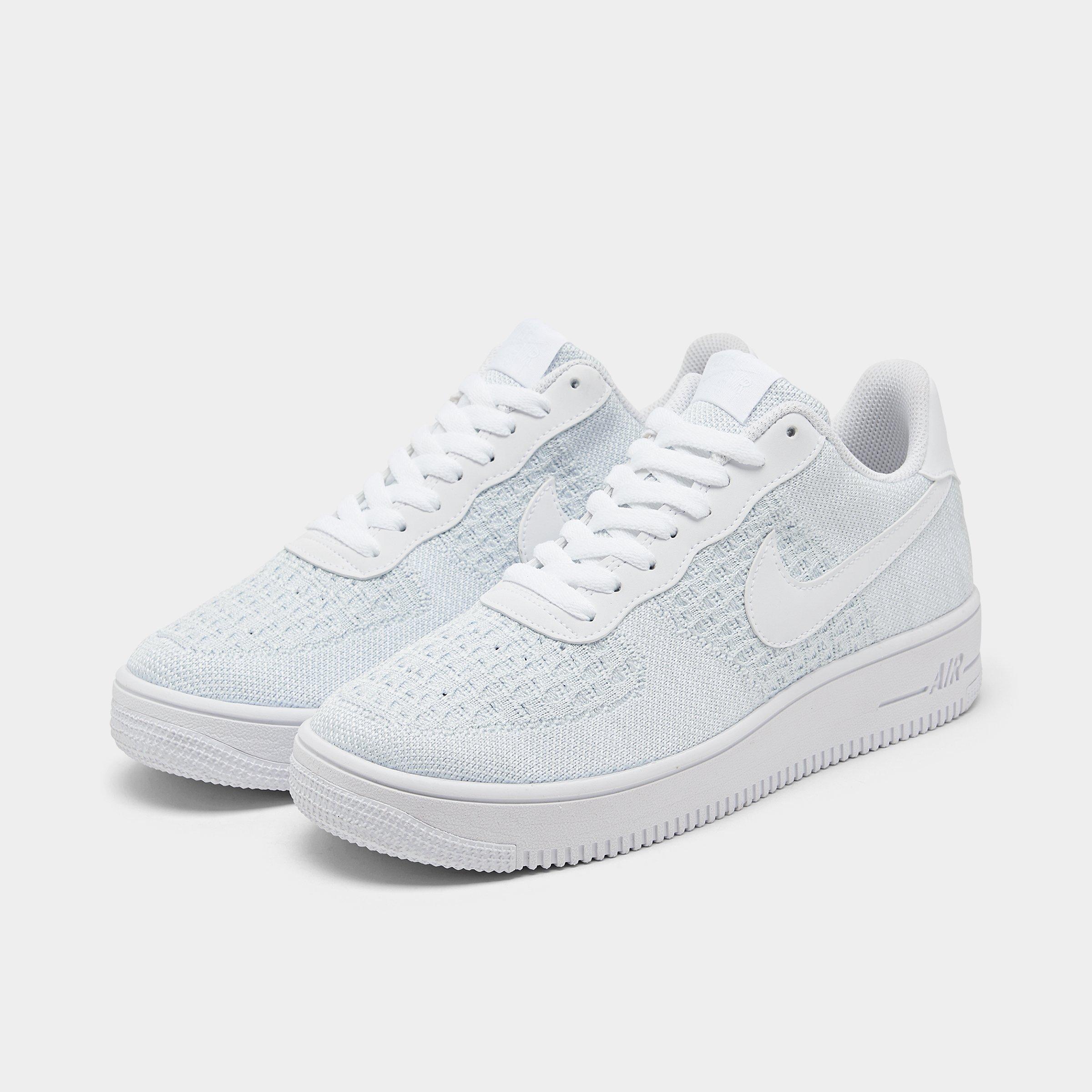 white nike air force 1 flyknit