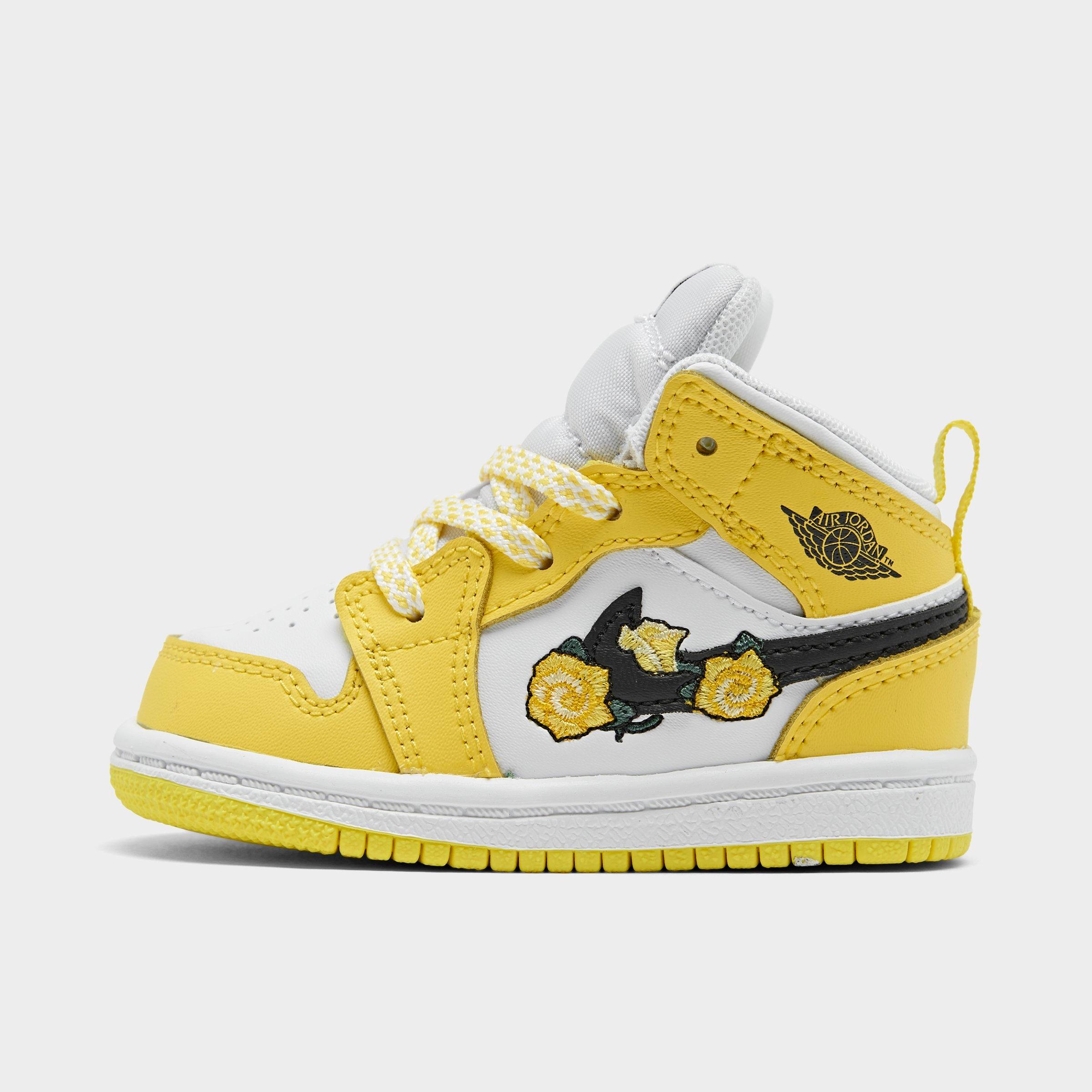 yellow and black jordans toddler