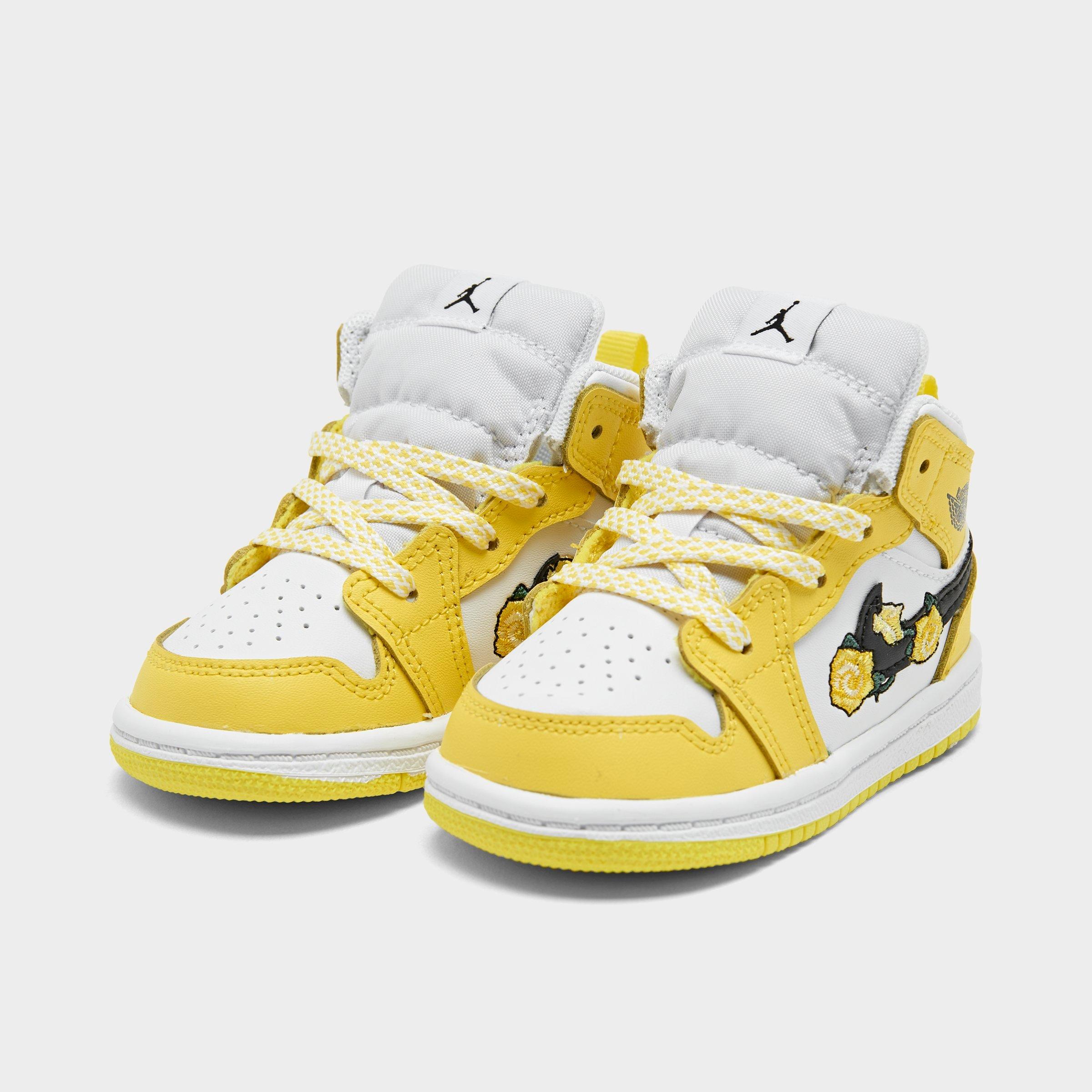 black and yellow jordan 1 toddler