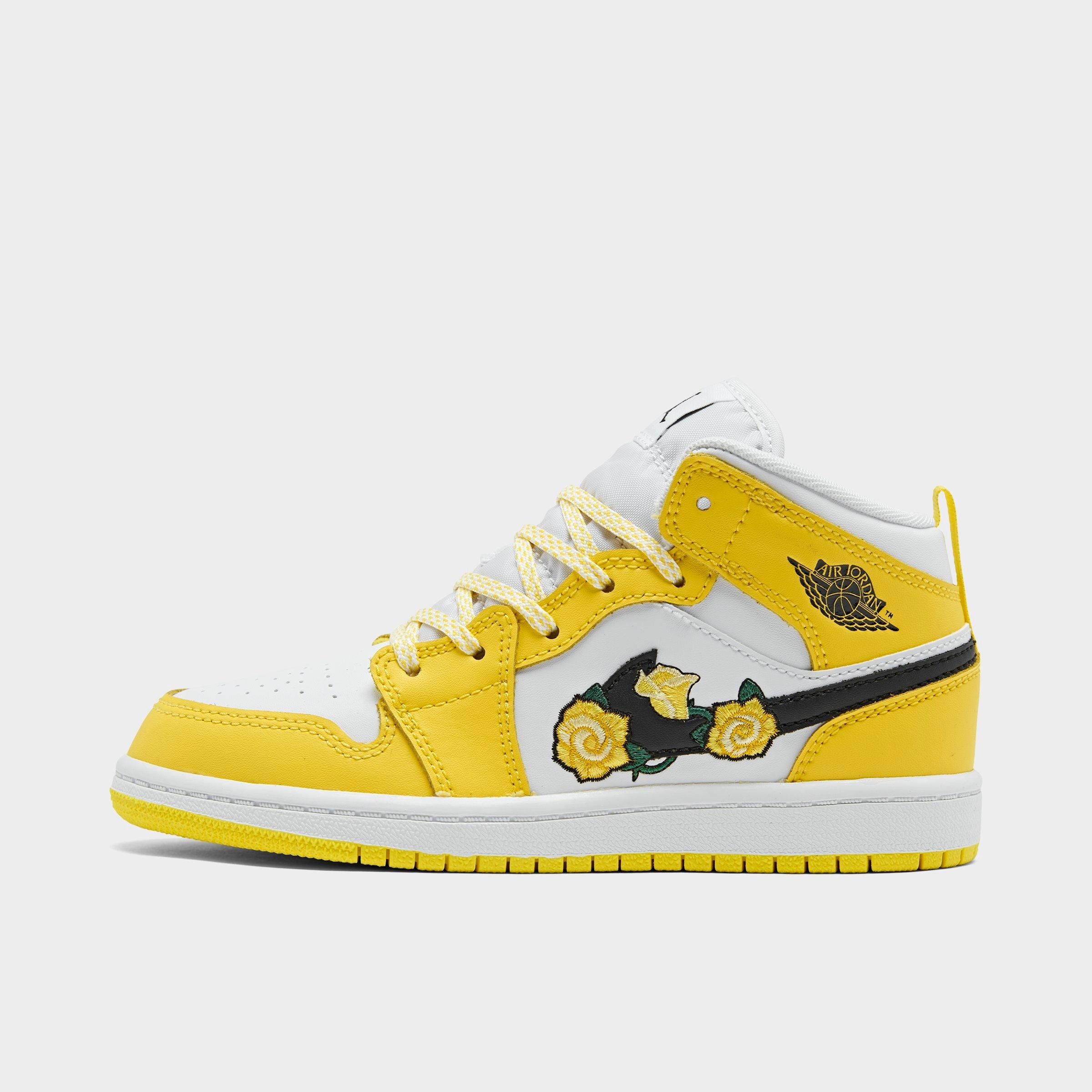 nike air huarache run mid kids yellow