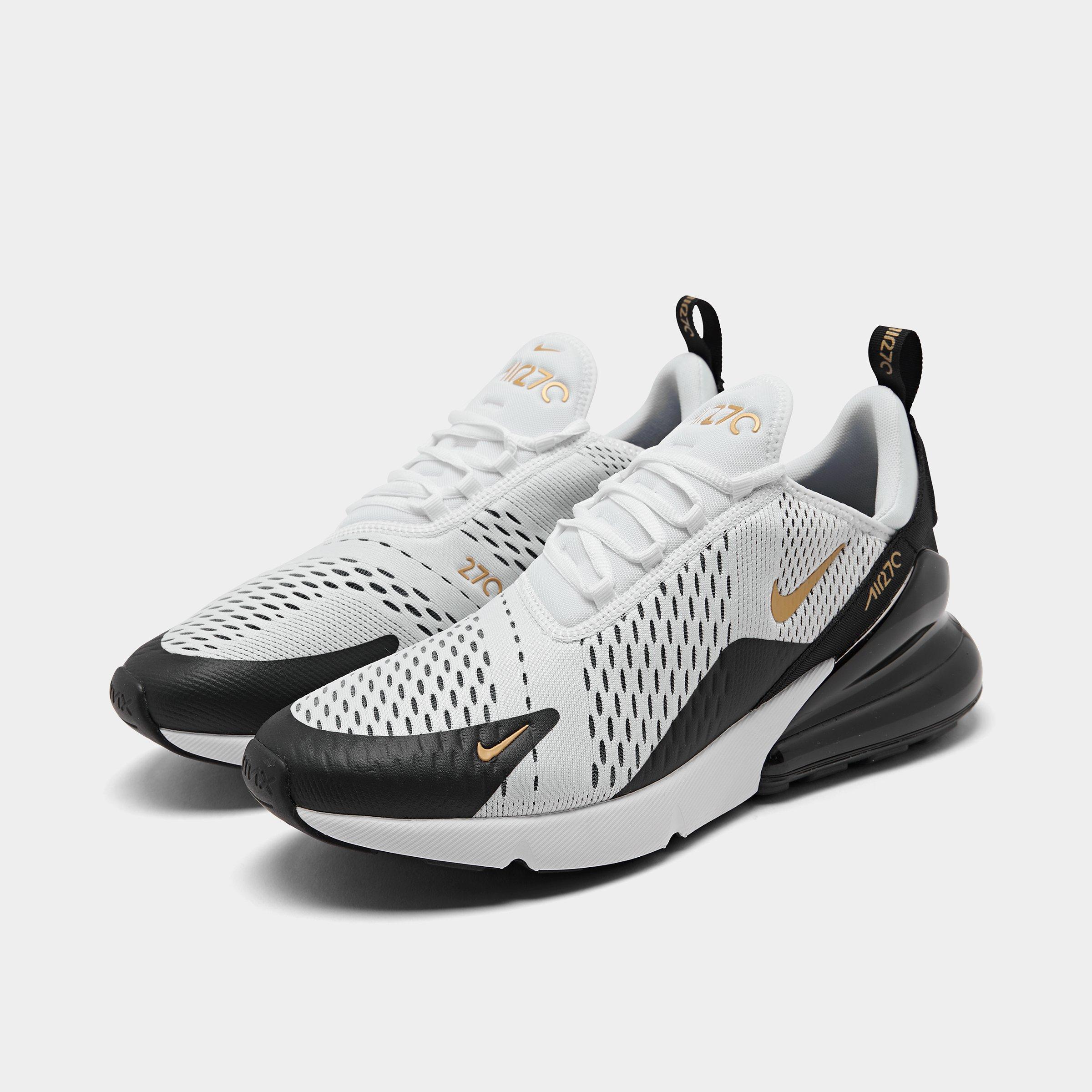 nike air max 270 white gold black