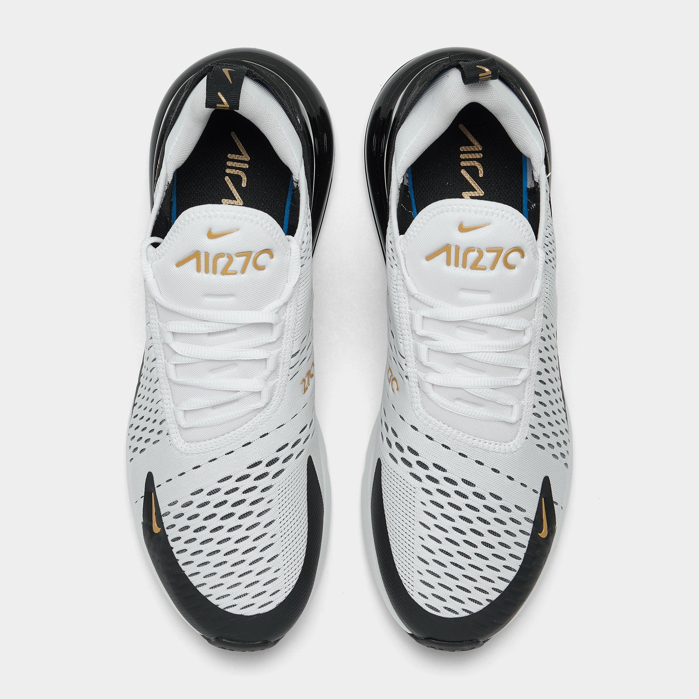 nike air max 270 white metallic gold
