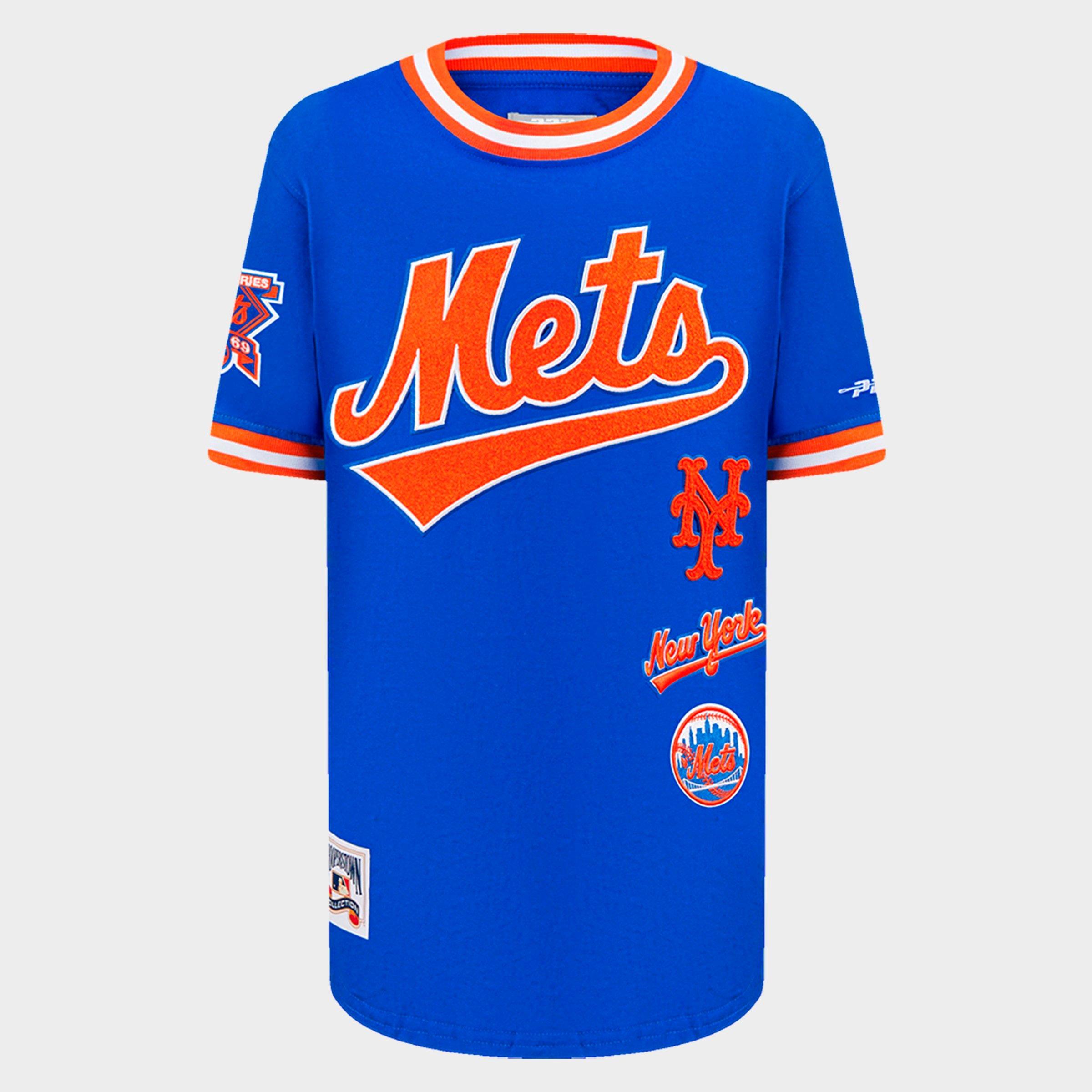 Mets ユニフォーム 星条旗デザイン サイズ: L Big Kids' Pro Standard New York Mets MLB Striped Rib T-Shirt