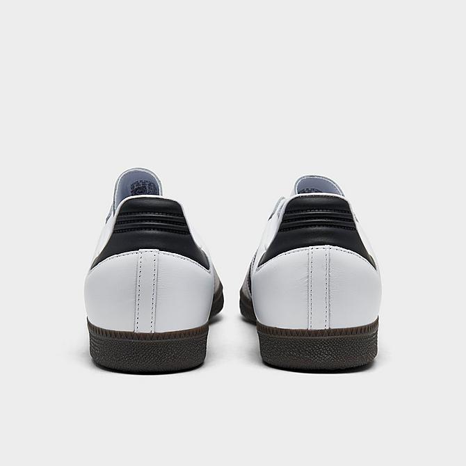 Left view of adidas Originals Samba OG Casual Shoes in Cloud White/Core Black/Clear Granite Click to zoom