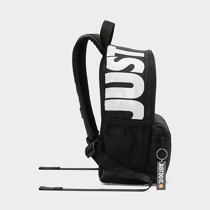 Alternate view of Kids' Nike Brasilia JDI Mini Backpack in Black/Black/(Glossy White) Click to zoom