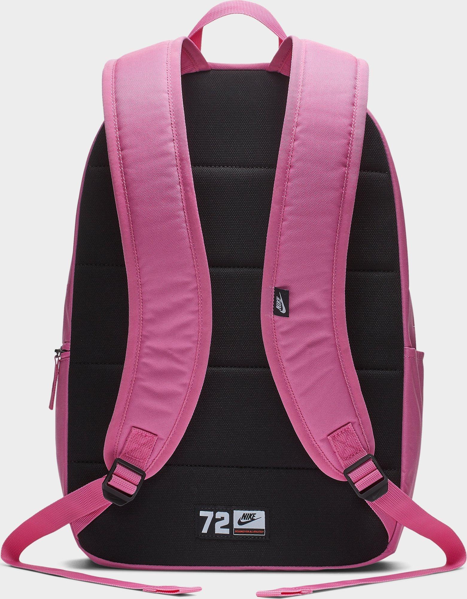 nike backpack pink and black