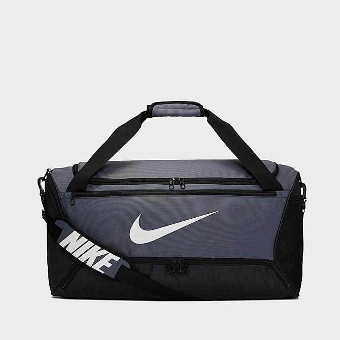 Alternate view of Nike Brasilia Medium Training Duffel Bag in Flint Grey/Black/White Click to zoom