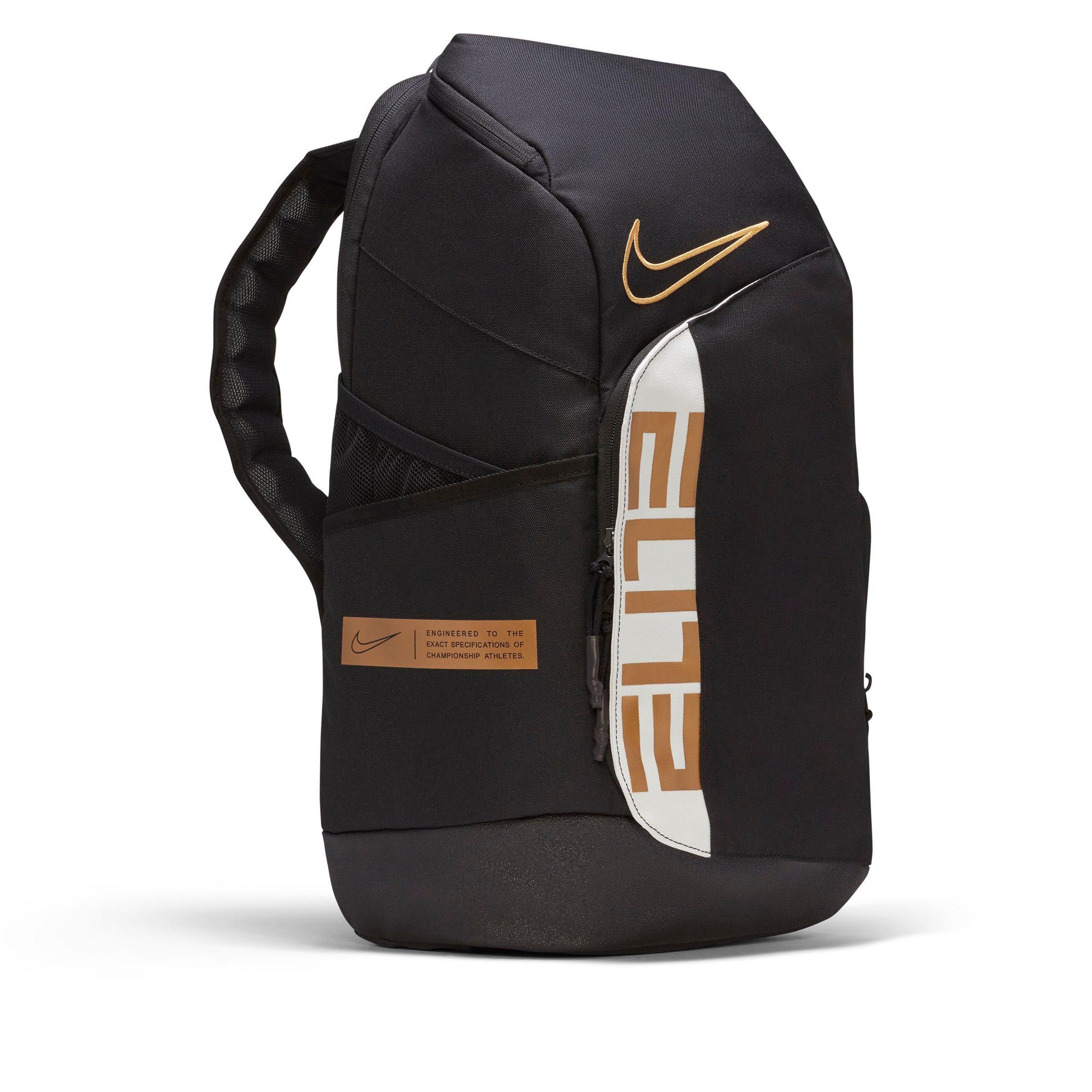 black and gold nike elite bag