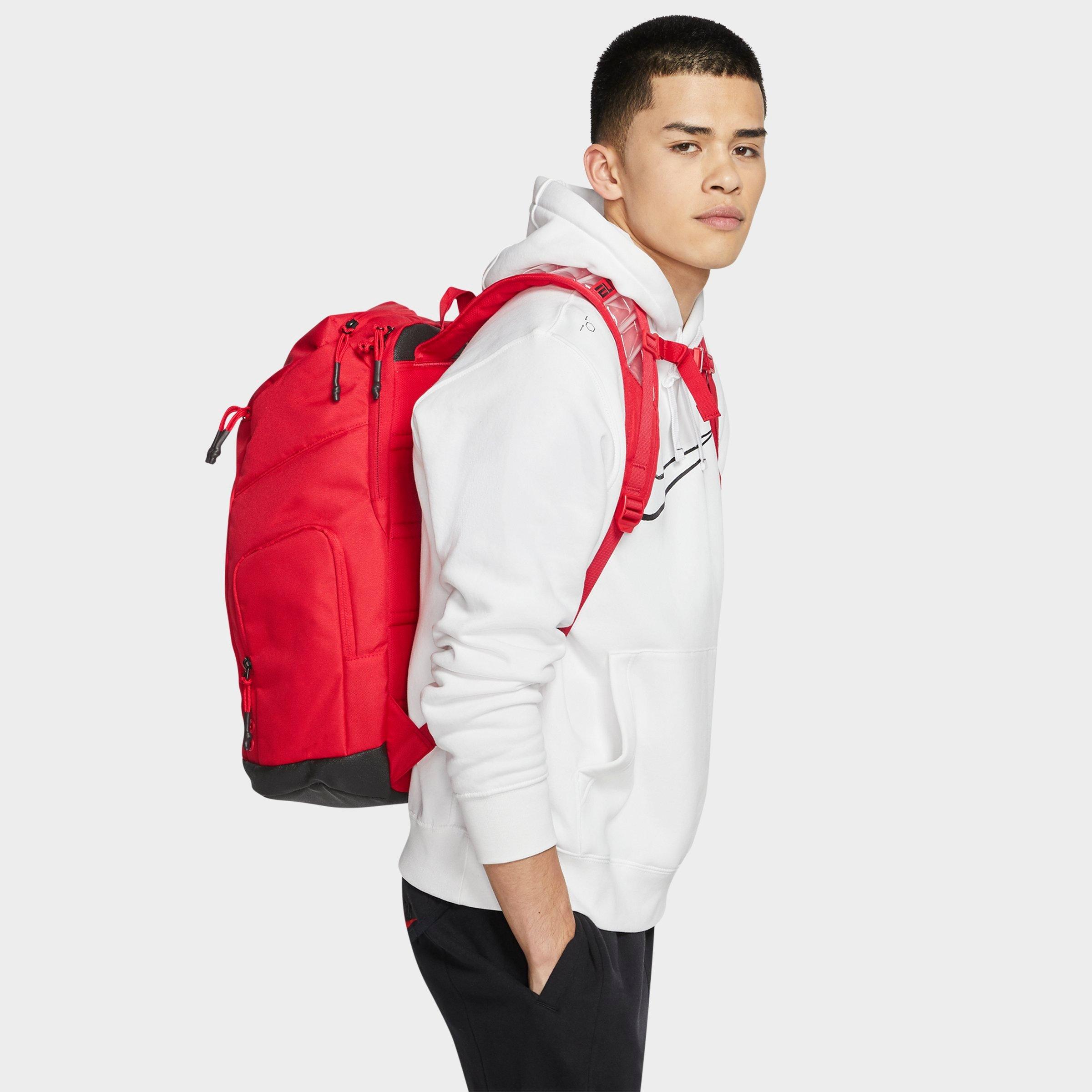 red nike elite basketball backpack