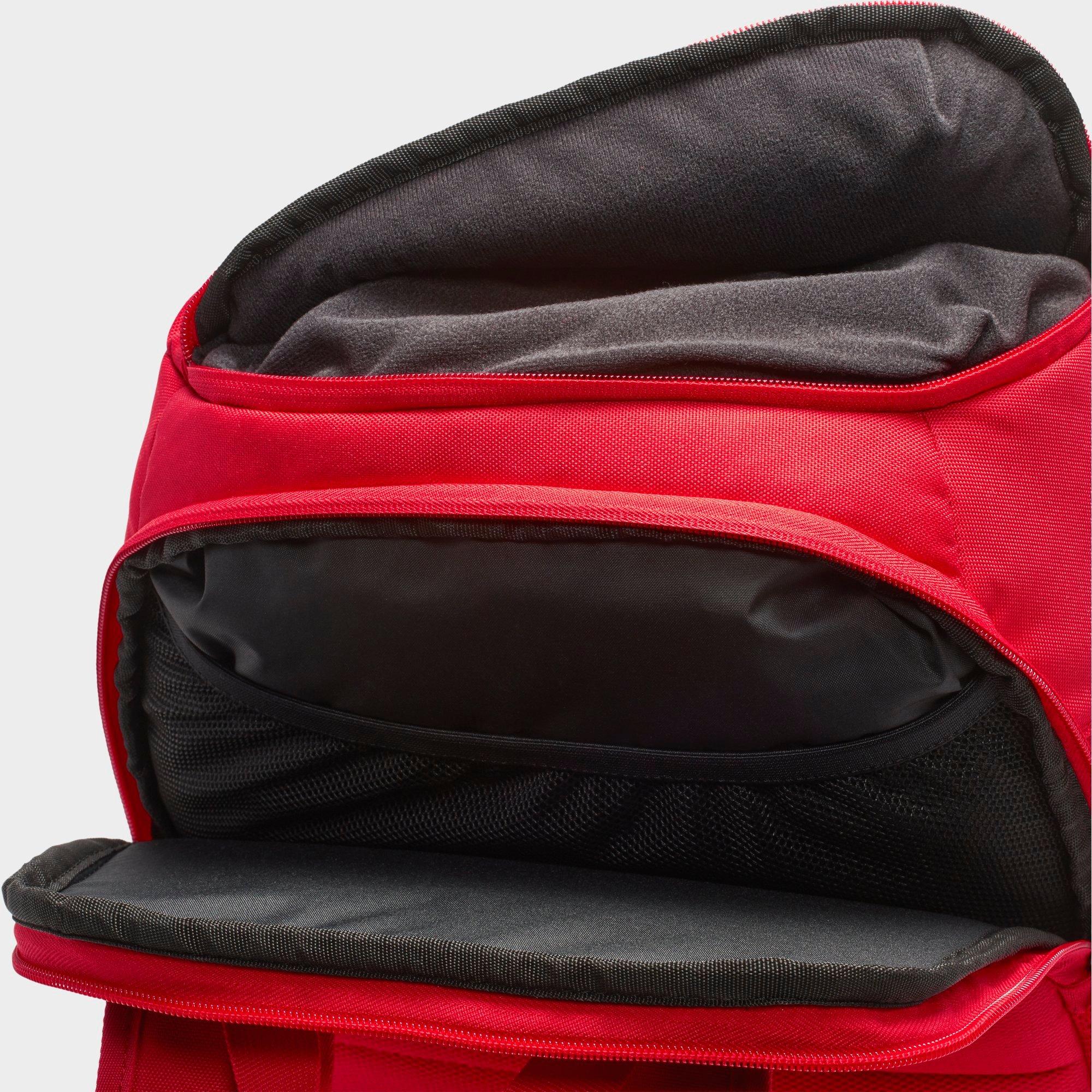 red basketball backpack