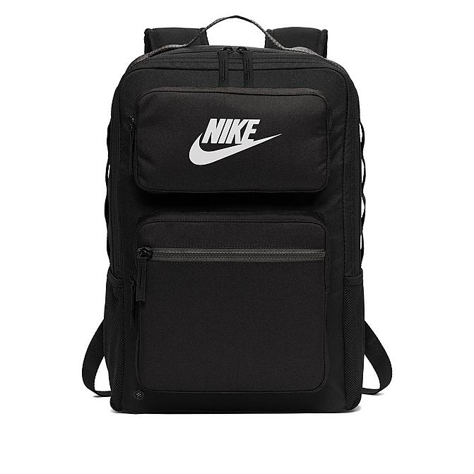 Front view of Kids' Nike Future Pro Backpack in Black/Black/White Click to zoom