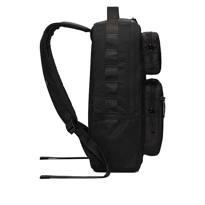 Back view of Kids' Nike Future Pro Backpack in Black/Black/White Click to zoom