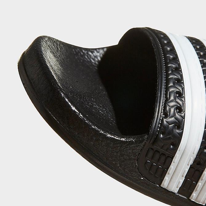Boys Big Kids adilette Slide Sandals in Black/Core Black Size 6.0 Finish Line Boys Shoes Sandals 
