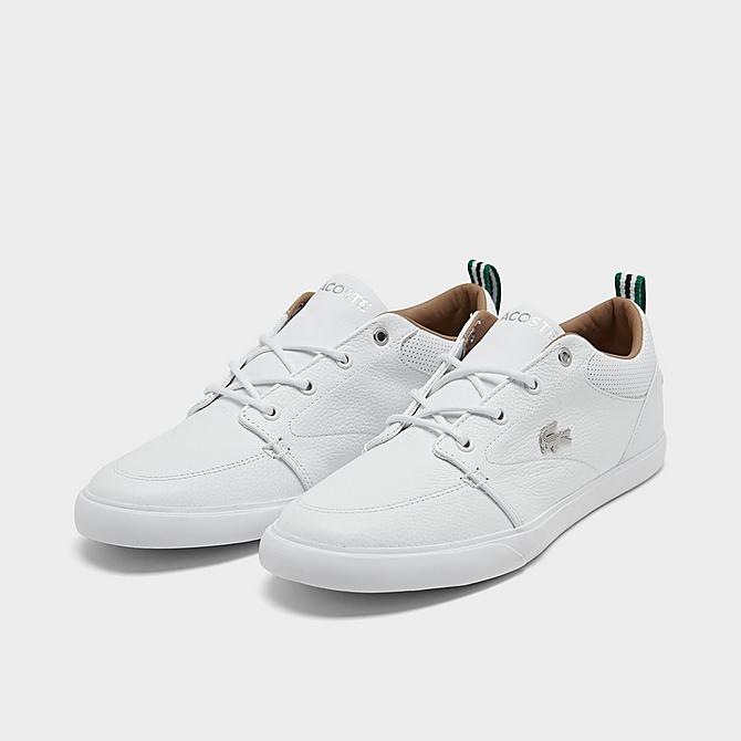 Three Quarter view of Men's Lacoste Bayliss Casual Shoes in White Click to zoom