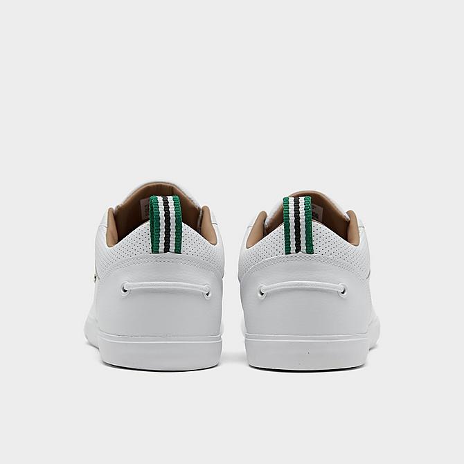 Left view of Men's Lacoste Bayliss Casual Shoes in White Click to zoom