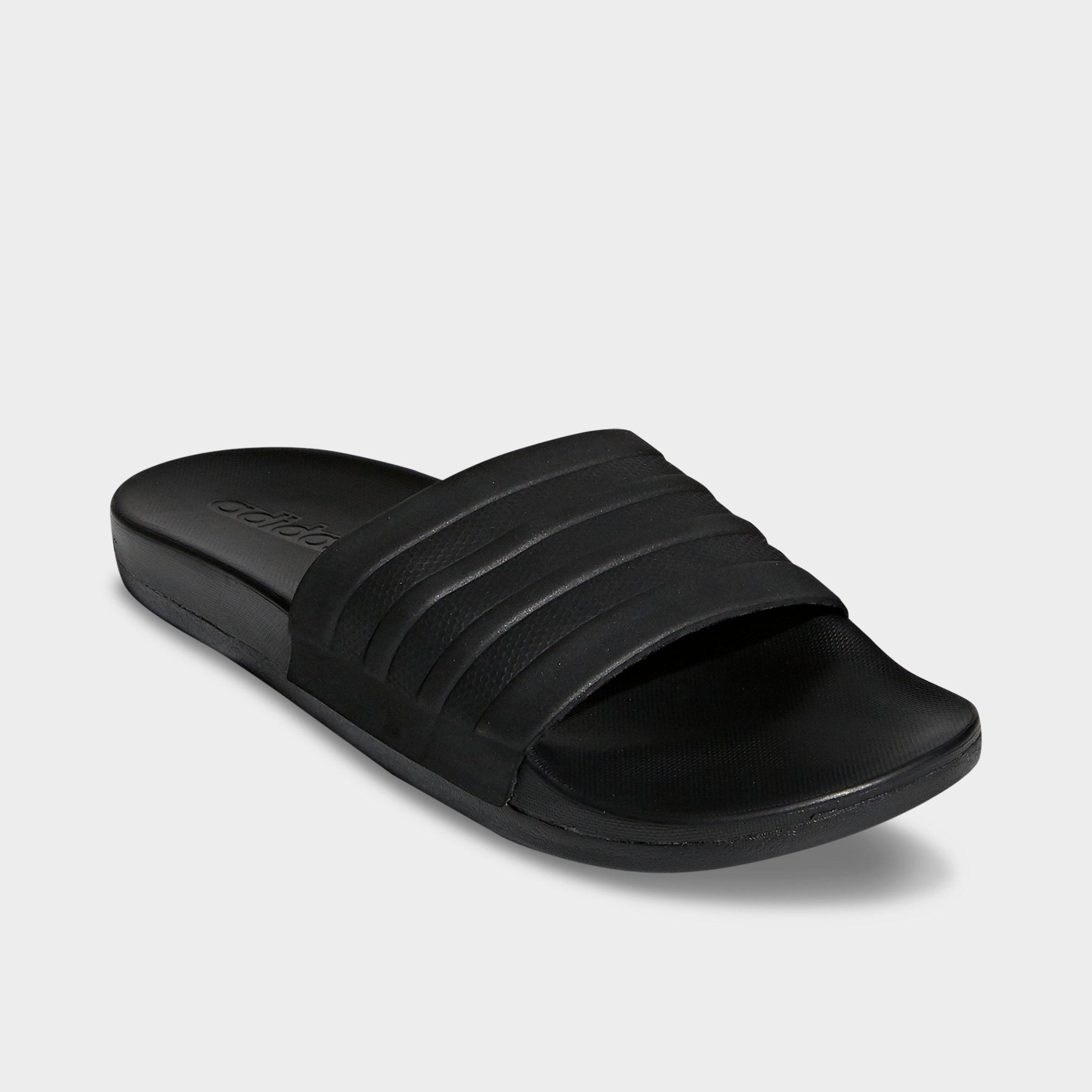 black adidas comfort slides