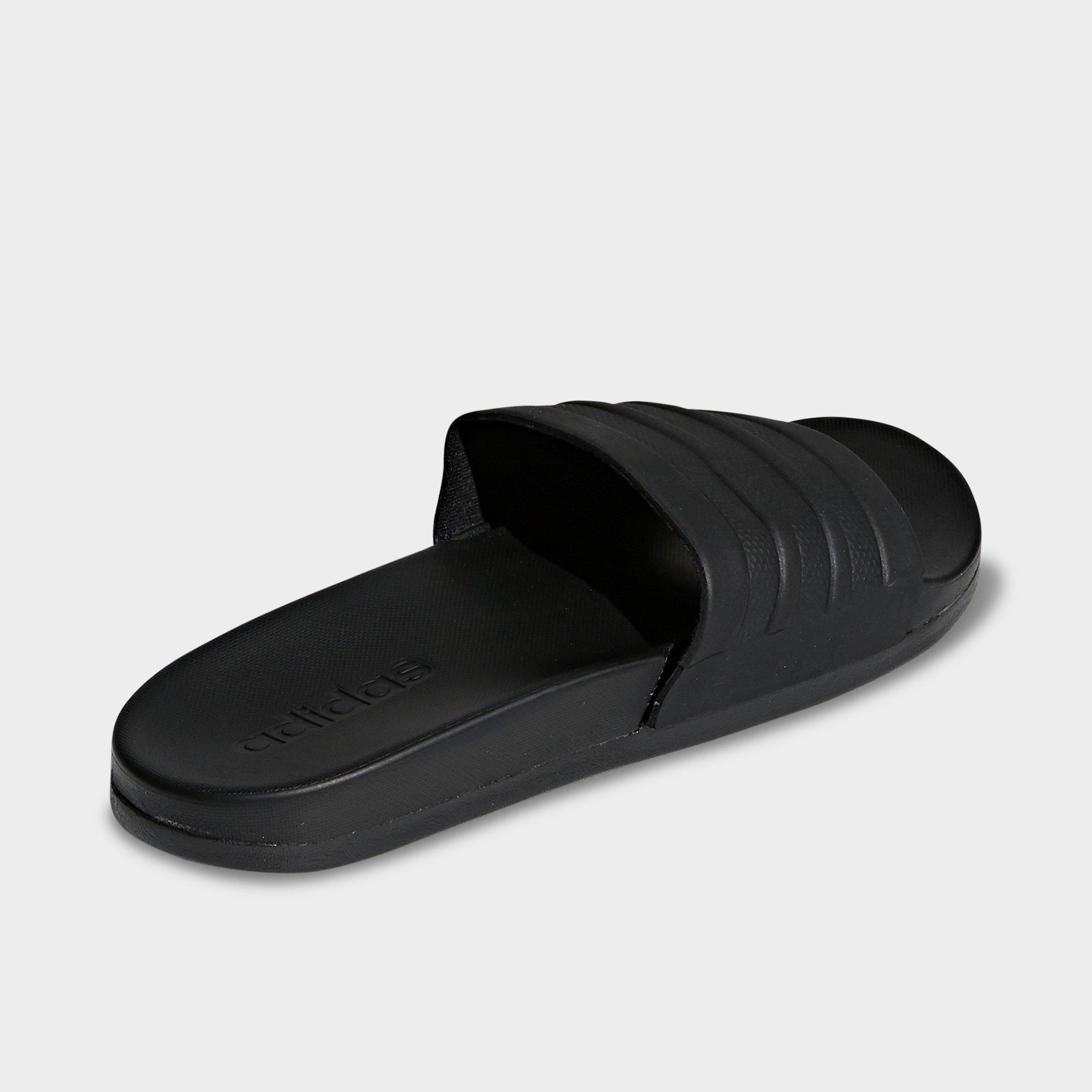 adidas men's adilette three stripe life comfort slides