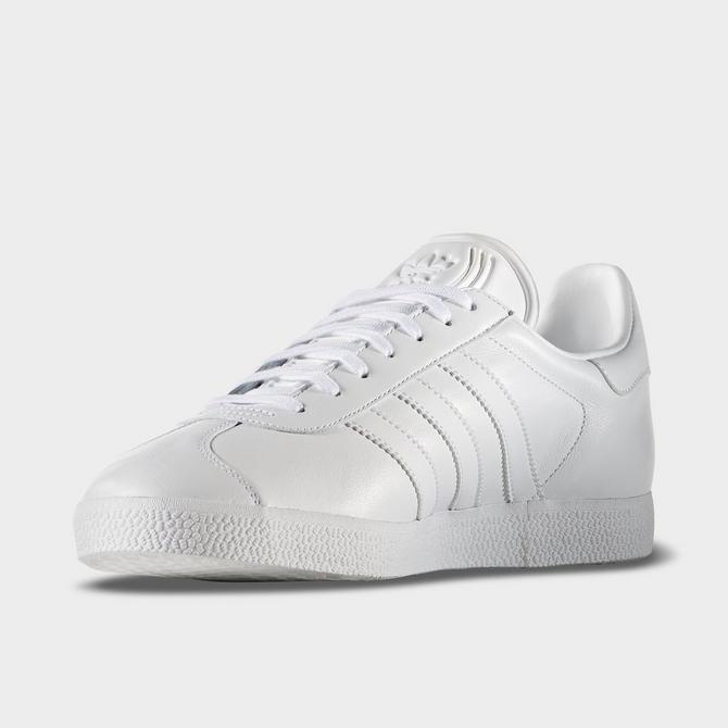 Adidas originals gazelle hot sale white leather