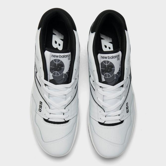 New Balance 550 sneakers in white and black