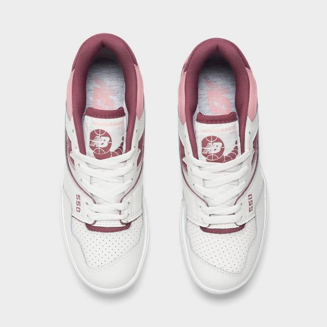 New Balance 550 Burgundy & Navy Trainers