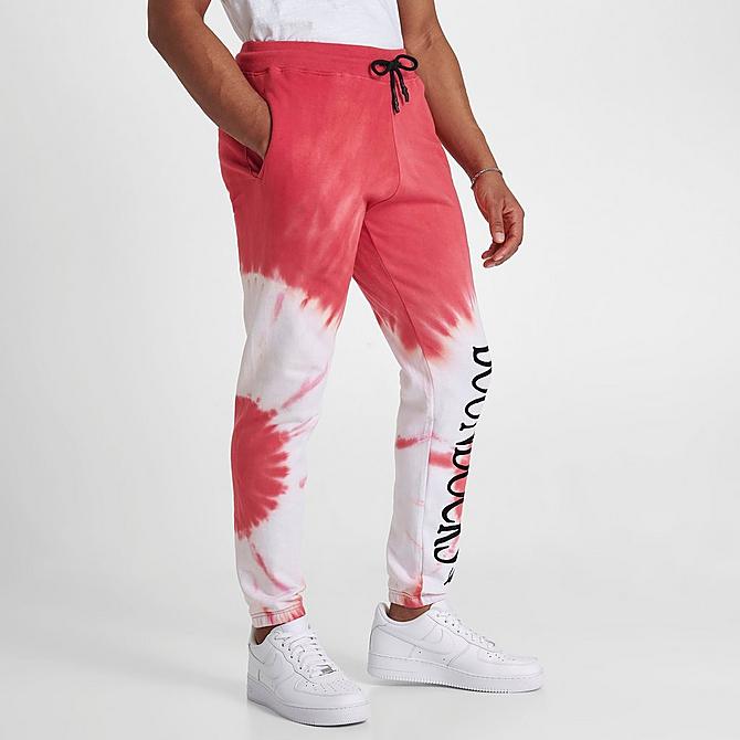 Back Left view of Men's Boondocks Riley All-Over Print Tie Dye Jogger Pants Click to zoom