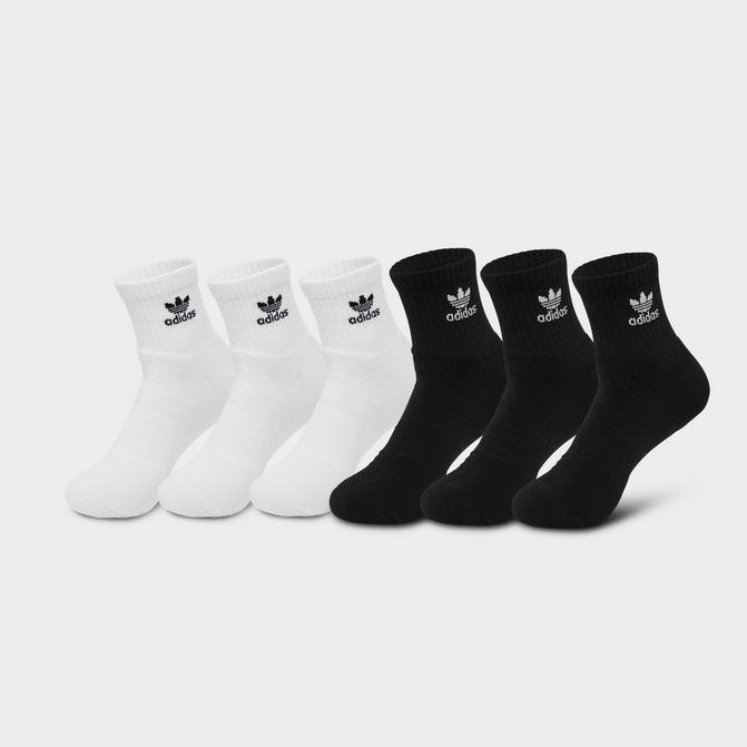 adidas originals trefoil 6-pack crew socks