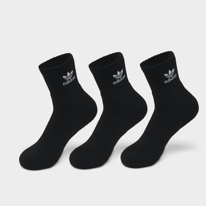 Adidas trefoil hot sale socks white