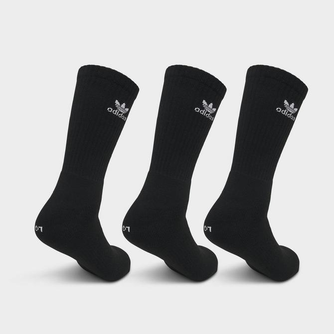 Trefoil Crew Socks 6 Pairs - Black, unisex Lifestyle