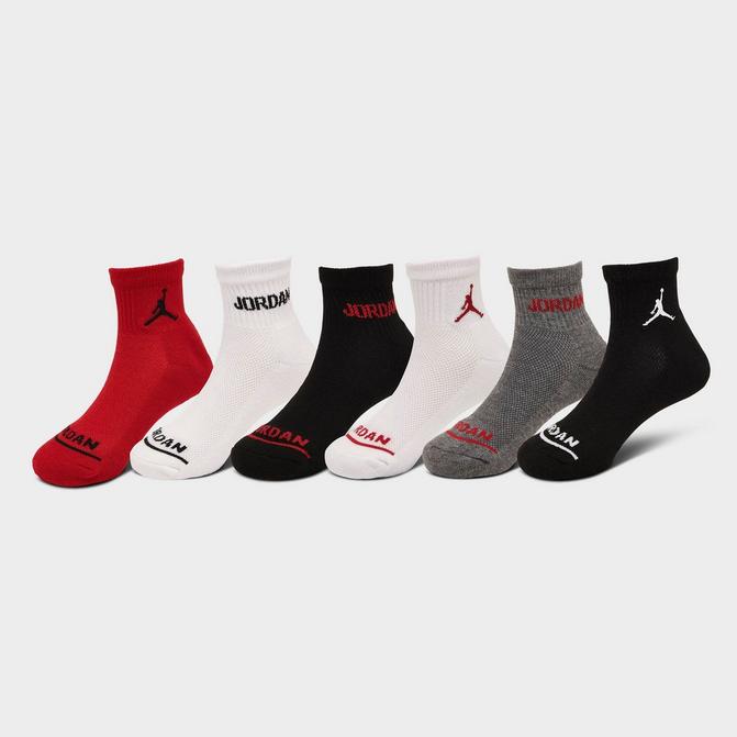 Loose Fit Stays Up Cotton Casual Quarter Socks Black / Small