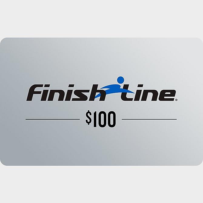 Back view of Finish Line Gift Card in Grey - $100 Click to zoom