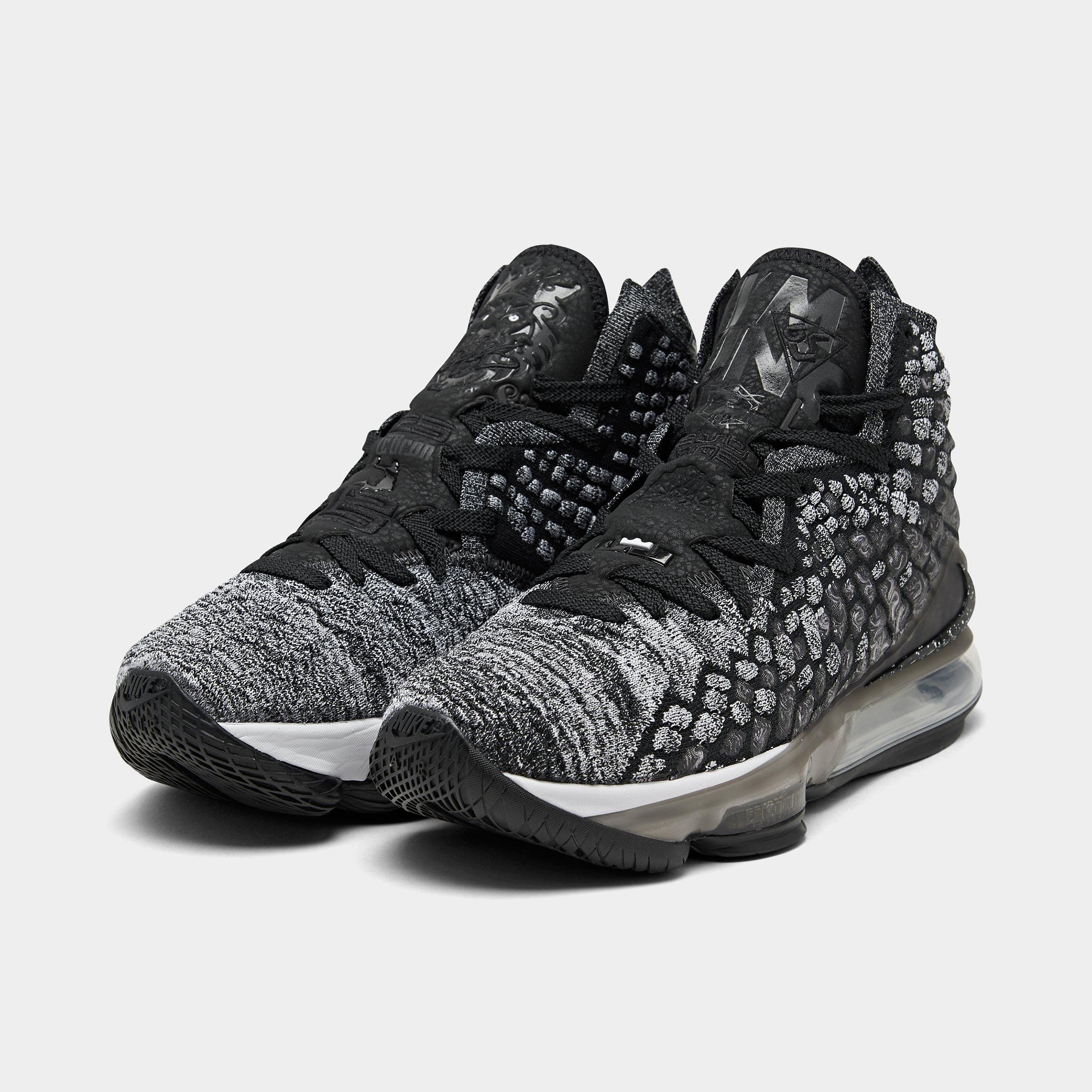 lebron 17 black white