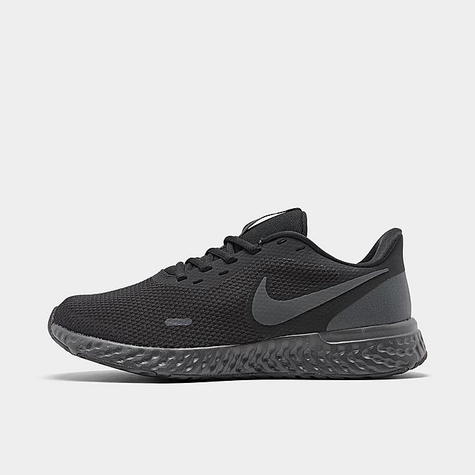 Right view of Men's Nike Revolution 5 Running Shoes in Black/Anthracite Click to zoom