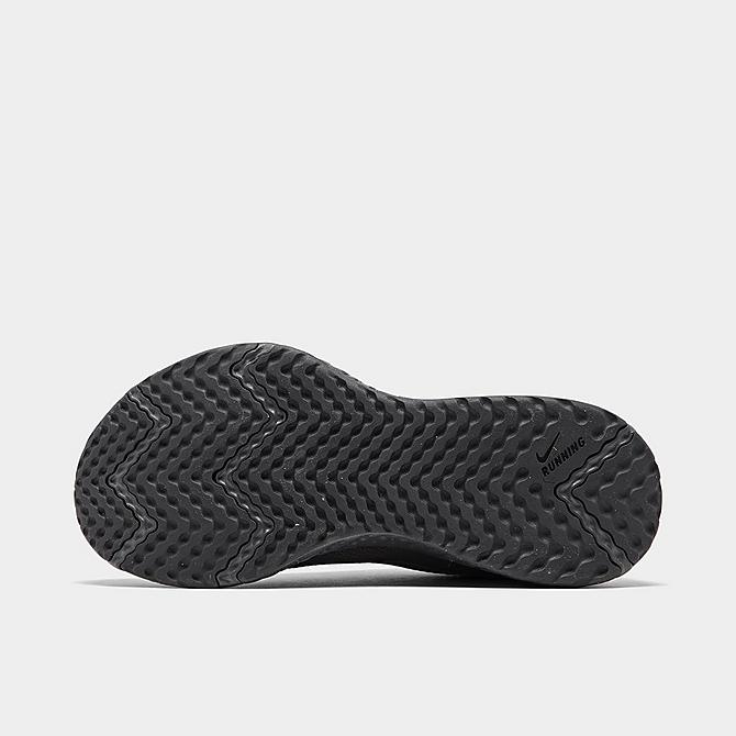 Bottom view of Men's Nike Revolution 5 Running Shoes in Black/Anthracite Click to zoom