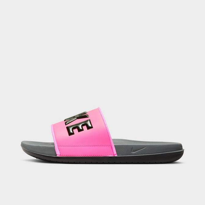 Black and pink nike 2024 sliders