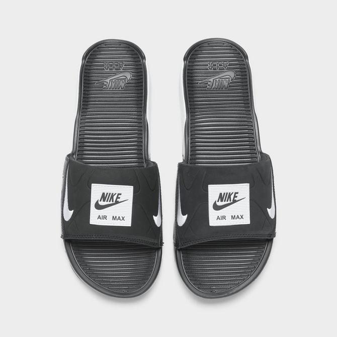 Black nike air cheap max slides