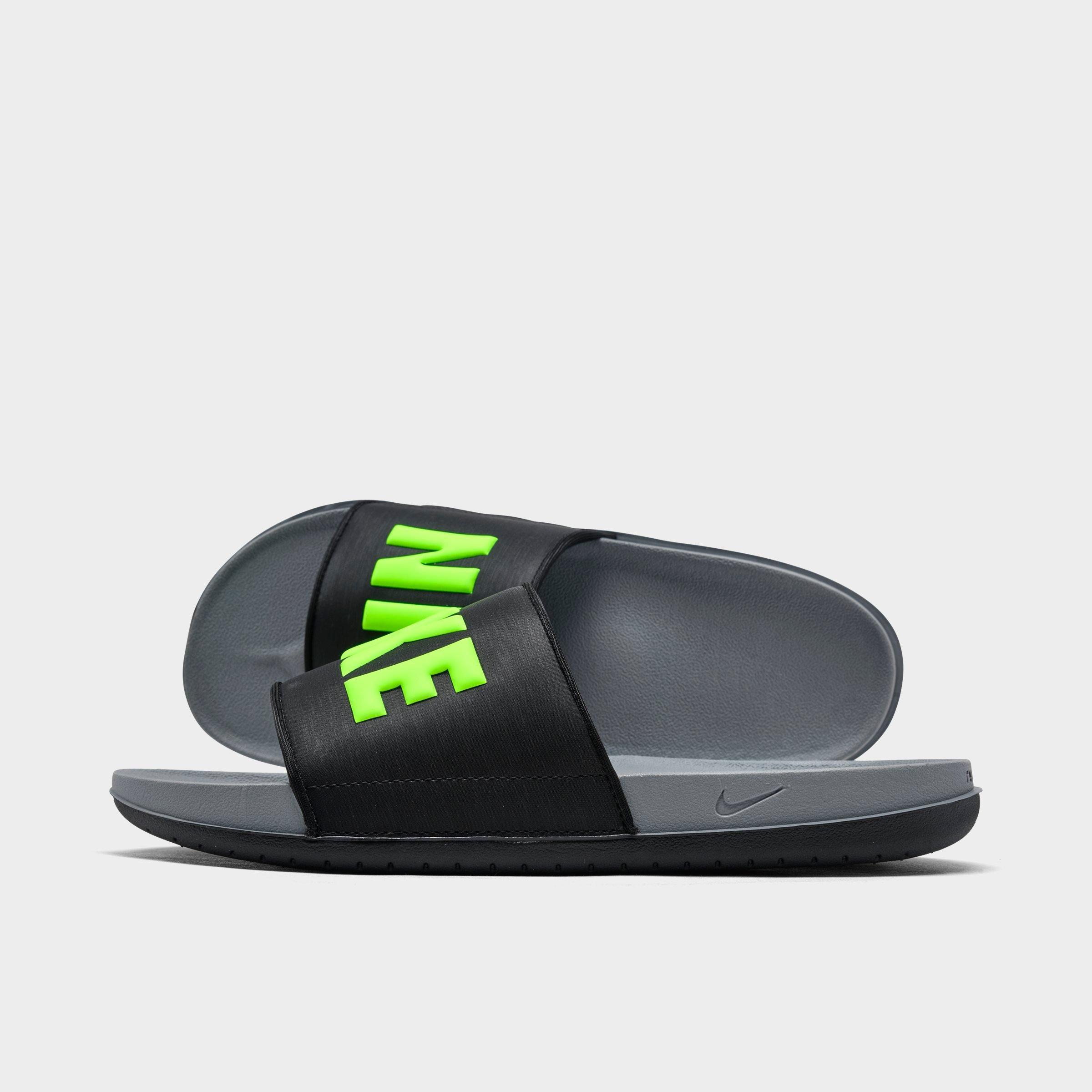 green nike slides