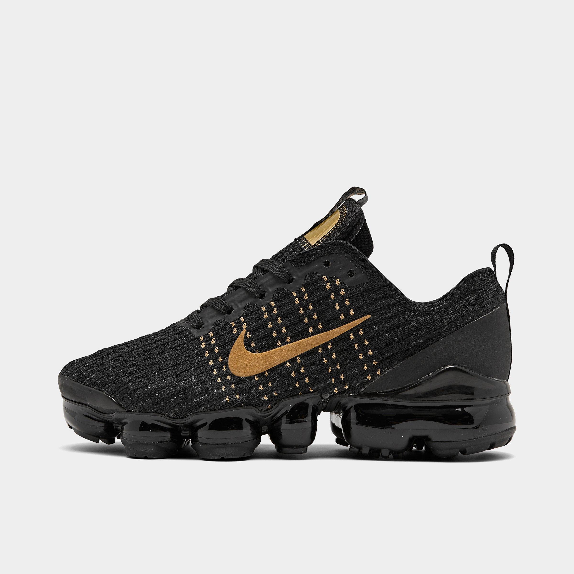 nike air vapormax flyknit 3 black and gold