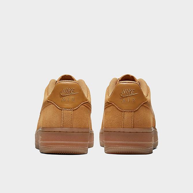 Left view of Boys' Big Kids' Nike Air Force 1 LV8 3 Casual Shoes in Wheat/Wheat Gum/Light Brown Click to zoom