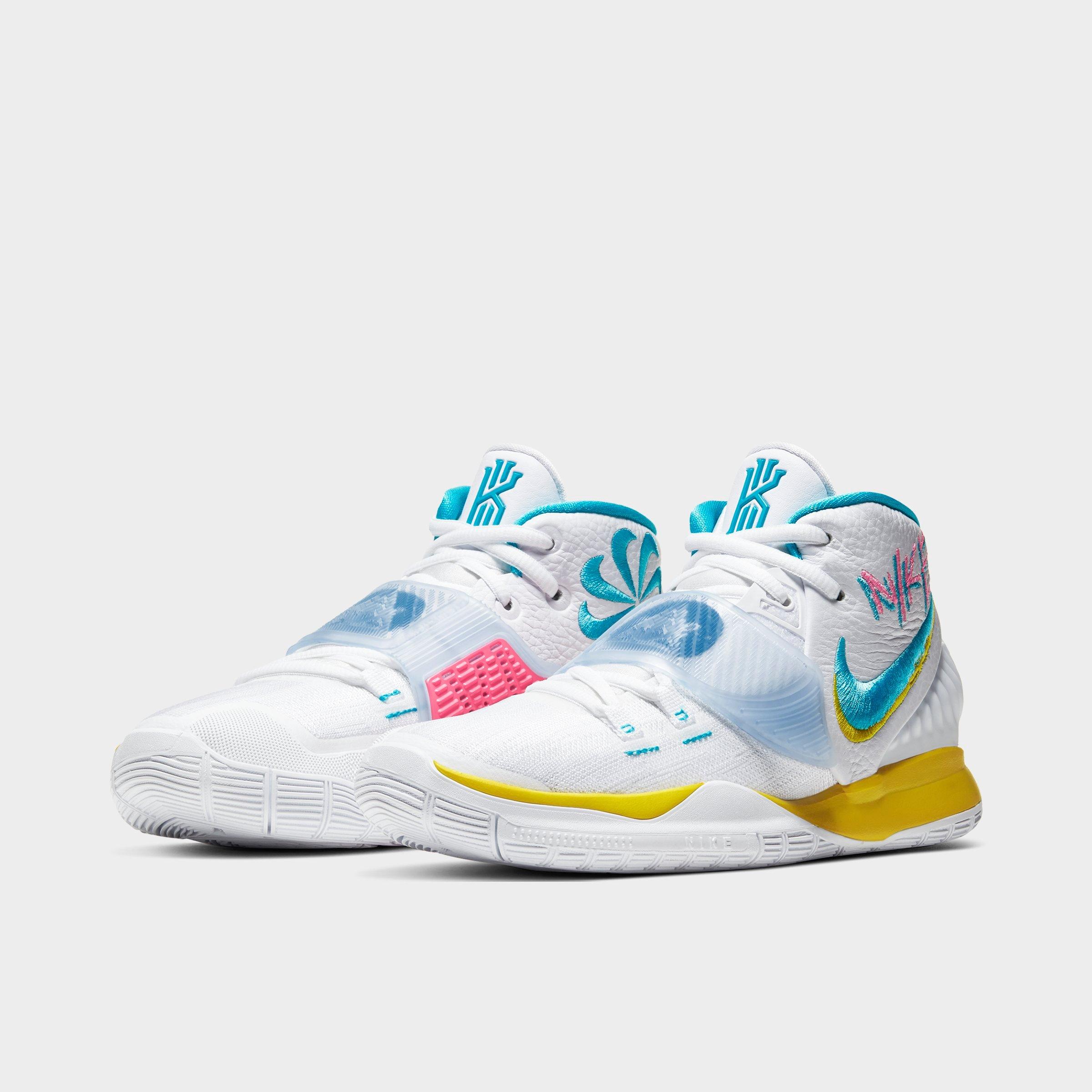 Sepatu Basket Desain Nike Kyrie 6 Warna Ungu Bahan